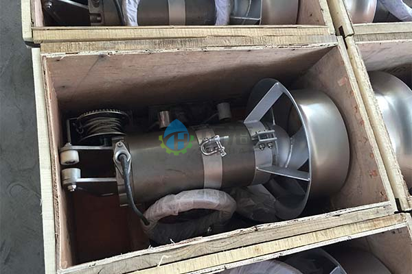 Misturador submersível de redução de ruído em ferro fundido para mistura de efluentes
