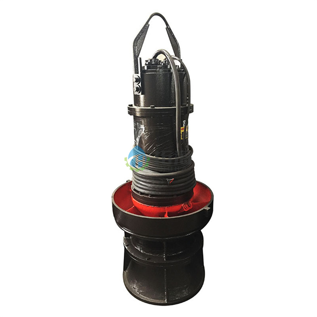 Bomba de fluxo axial submersível de baixo consumo de energia em ferro fundido para tratamento de água