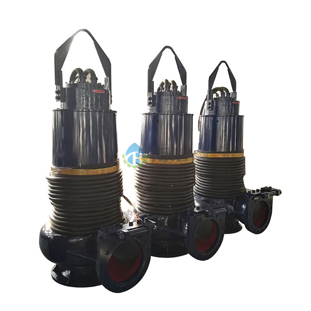 Bomba de fluxo axial submersível de alta eficiência em aço inoxidável para circulação de água
