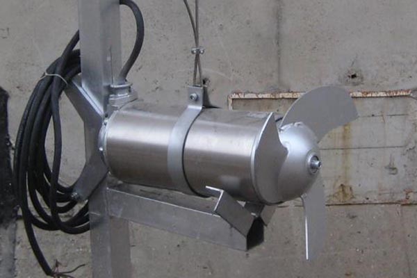 Misturador submersível de impulsores autolimpantes de aço inoxidável para piscicultura